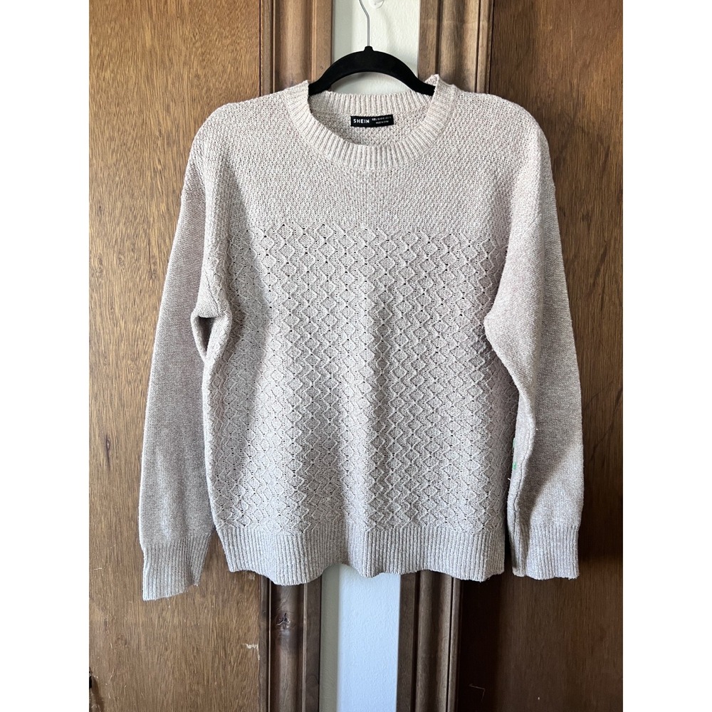 SHEIN-Woman's Tan Long Sleeve Sweater Size L